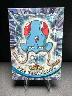 1999 Topps Pokemon TV Animation Series 1 Tentacool #72 Blue Logo Non Holo - Image 1