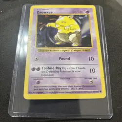 Drowzee 049/102 Base Set (Shadowless) Regular - LP - Vintage Pokemon Card - Image 1