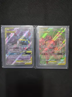 RARE TAG TEAM POKEMON CARDS BOTH OF THEM ARE NEAR MINT CONDITION CARDS - Image 1