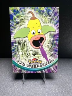 1999 Topps Pokemon TV Animation Series 1 Weepinbell #70 Blue Logo Non Holo - Image 1