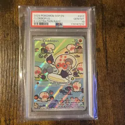 PSA 10 Clobbopus 207/191 Pokemon SSP EN Surging Sparks 2024 Illustration Rare - Image 1