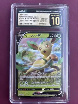 CGC 10 Pristine JPN Leafeon V SWSH Promo 268/S-P Pokemon - Image 1