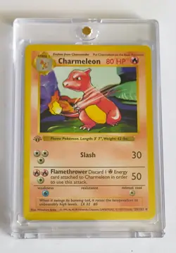 1st Edition SHADOWLESS Charmeleon 24/102 Base Set Non Holo 1999 Pokemon - Image 1