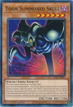 Yugioh - Toon Summoned Skull - 1st Edition LP - Plus Free Holographic Card - Image 1
