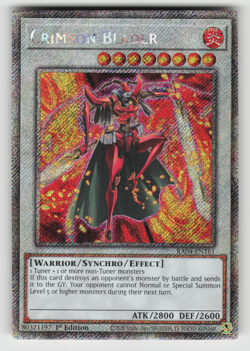 Crimson Blader Yugioh RA04-EN161 Platinum Secret Rare PSR NM - Image 1