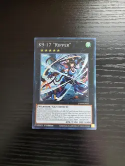 Yugioh Justice Hunters - K9-17 "Ripper" (CR) - JUSH-EN035 - COLLECTOR'S RARE - Image 1