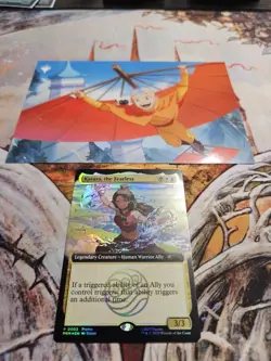 Magic The Gathering X Avatar Katara the Fearless Card + Poster SDCC Comic Con - Image 1