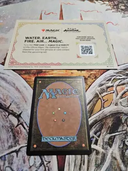 Magic The Gathering X Avatar Katara the Fearless Card + Poster SDCC Comic Con - Image 2
