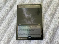 Magic the Gathering 1x Polluted Delta Foil Ext. Art Modern Horizons 3 Pack Fresh - Image 1