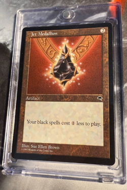 Magic the Gathering - Tempest - RARE - 2x Jet Medallion - LP - YOU GET TWO! - Image 3