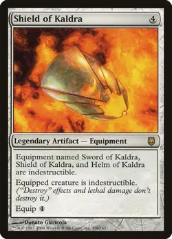 Shield of Kaldra Darksteel HEAVILY PLD Rare MAGIC THE GATHERING CARD ABUGames - Image 1