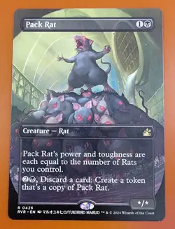1x Pack Rat | Borderless Anime | Ravnica Remastered | MTG Magic Cards - Image 1