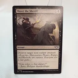 Shoot The Sheriff MTG OTJ Non Foil NM Near Mint Fast Shipping From Canada - Image 1