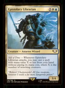 MTG - Epistolary Librarian Universes Beyond: Warhammer 40,000 #118 Rare NM - Image 1