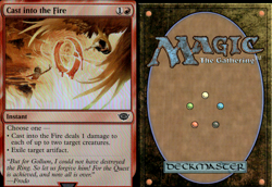 MTG Cast into the Fire *FOIL* The Lord of the Rings 0118 - Image 1