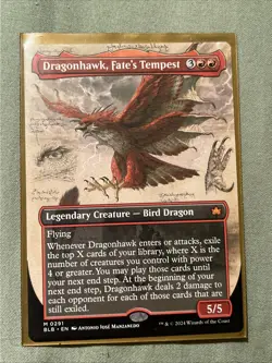 Dragonhawk, Fate's Tempest (Borderless) Bloomburrow Regular - Image 1
