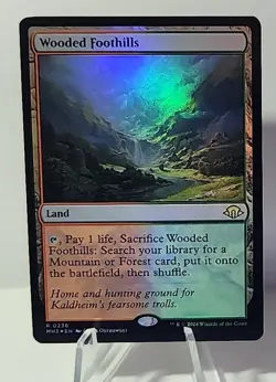 Wooded Foothills FOIL 0236 NM - MTG Magic the Gathering Modern Horizons 3 (MH3) - Image 1