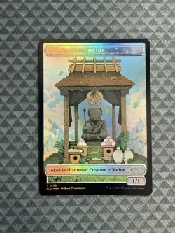 MTG Shrine Token #1835 Rainbow Foil Token Secret Lair Drop Series (SLD) - Image 1