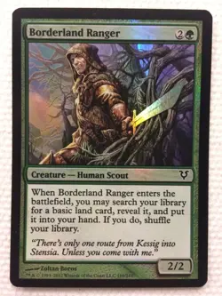 MTG 1x FOIL Borderland Ranger Avacyn Restored Pauper Magic Gathering Card x1 NM - Image 1