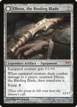 Elbrus, the Binding Blade (Withengar Unbound) - Light Play MTG Dark Ascension - Image 1