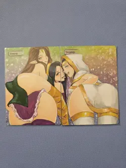 Forest Swamp Anime Girl Waifu Hand Painted Alter Art MTG Magic the Gathering - Image 1