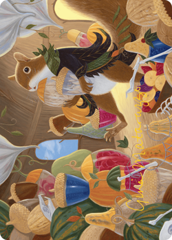 Gold Stamp Art Series STOCKING THE PANTRY mtg Bloomburrow - Image 1