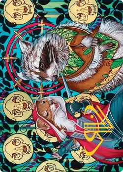 Gold Stamp Art Series RUTHLESS NEGOTIATION mtg Bloomburrow - Image 1