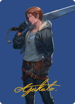 Gold Stamp Art Series SQUALL, SEED MERCENARY mtg Final Fantasy #47 - Image 1