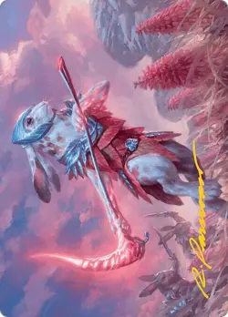 Gold Stamp Art Series BAYLEN, THE HAYMAKER mtg Bloomburrow - Image 1