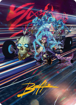 Gold Stamp Art Series MIDNIGHT MANGLER mtg Aetherdrift - Image 1