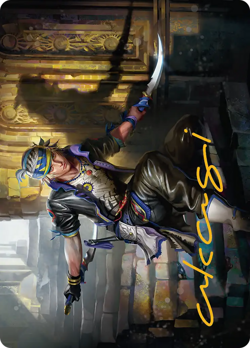 Gold Stamp Art Series LOCKE COLE mtg Final Fantasy #15 - Image 1