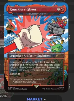 Knuckles’s Gloves The Reaver Cleaver #2095 SLD X Sonic MTG PRESALE - Image 1