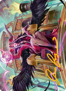 Gold Stamp Art Series SORCERESS'S SCHEMES mtg Final Fantasy #9 - Image 1