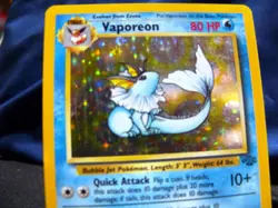 1999 Vaporeon 12/64 Jungle Set Holo Rare Pokemon TCG Card LP - EX+ / NM- - Image 4