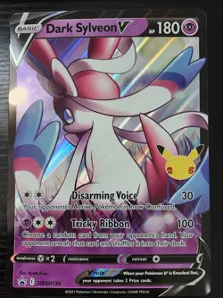 Pokemon TCG JUMBO Promo Dark Sylveon V -Great Card - Image 1