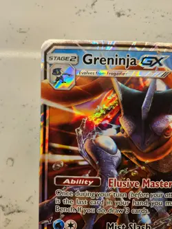 Pokemon TCG Greninja GX JUMBO Black Star Promo SM197-Great Card - Image 2