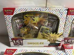 Pokemon TCG 151 4x Zapdos EX Collection Boxes & Rocket’s Mewtwo EX Box Sealed - Image 2