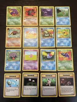 Pokemon Fossil COMPLETE SET Common Vintage WOTC Card Lot MP-NM - Image 1