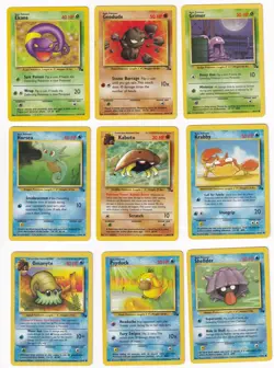 Pokemon Fossil COMPLETE SET Common Vintage WOTC Card Lot MP-NM - Image 2