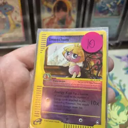 Pokemon Smoochum S61/147 Aquapolis Reverse Holo heavy Play Damaged - Image 2