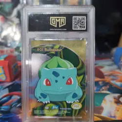 GMA 10 GEM MINT Bulbasaur TOPPS TV ANIMATION PC2 CLEAR ACETATE Pokemon Card - Image 2