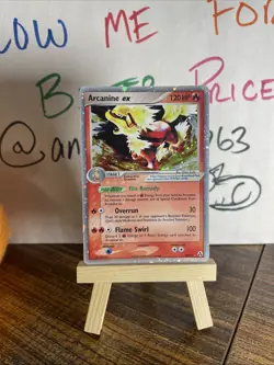 Pokemon TCG Arcanine EX 83/92 Legend Maker Holo Rare Card - Image 1