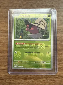 Shelmet 8/86 Pokemon TCG S&V White Flare Masterball Holo Rare Near Mint - Image 1