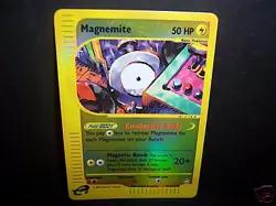 Nintendo Pokemon 2002 Aquapolis Magnemite Reverse Holo Foil Card 91/147 - Image 1