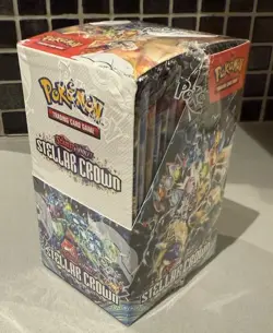 Pokemon Scarlet & Violet Stellar Crown Half Booster Box 18 Packs Sealed - Image 1