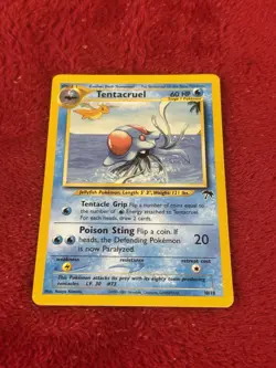 Tentacruel 10/18 Southern Islands Regular Pokemon Card Played - Image 1
