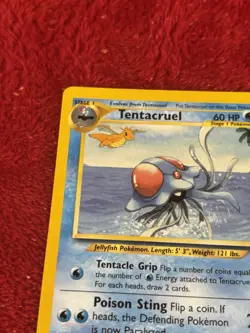 Tentacruel 10/18 Southern Islands Regular Pokemon Card Played - Image 3