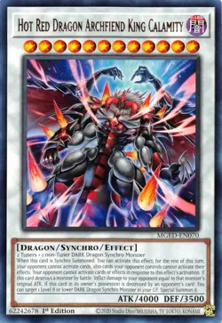 Hot Red Dragon Archfiend King Calamity - MGED-EN070 - Gold Rare - Yugioh - Image 1