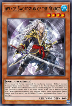 Yugioh! Avance, Swordsman of the Nekroz Battles of Legend: Monster PREORDER - Image 1