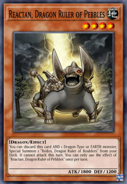 Yugioh! Reactan, Dragon Ruler of Pebbles Battles of Legend: Monster PREORDER - Image 1